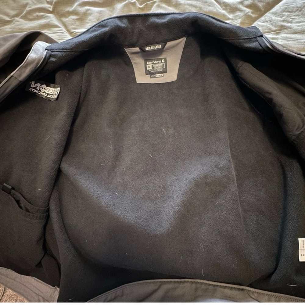 Carhartt Dark Gray Rain Defender Relaxed Fit Insulated Jacket Size XL - Picture 16 of 16